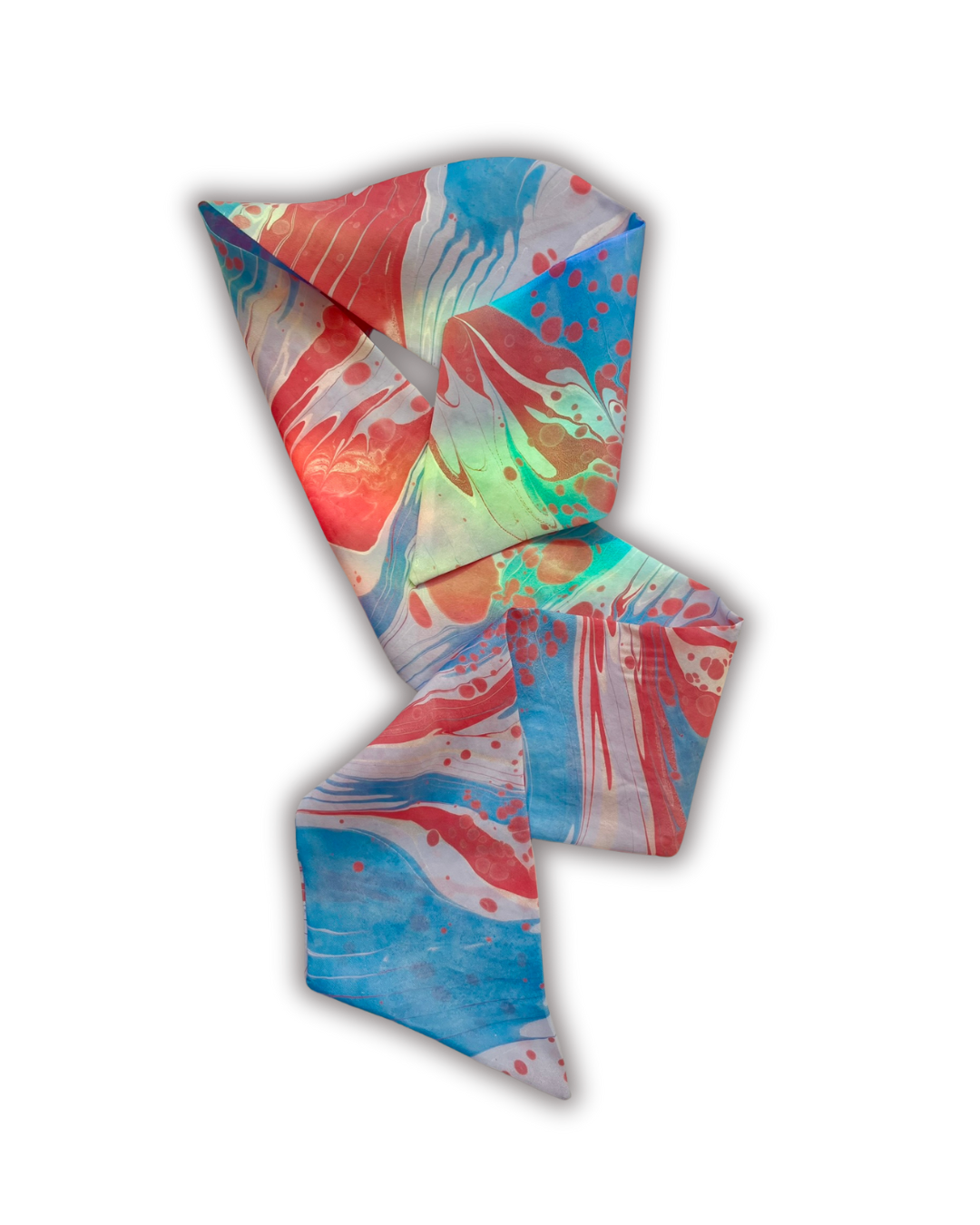 ACID Marbled Silk Scarf