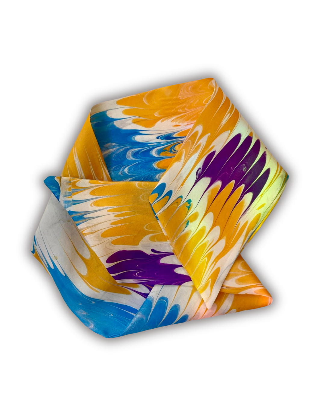PARADISE Marbled Silk Scarf