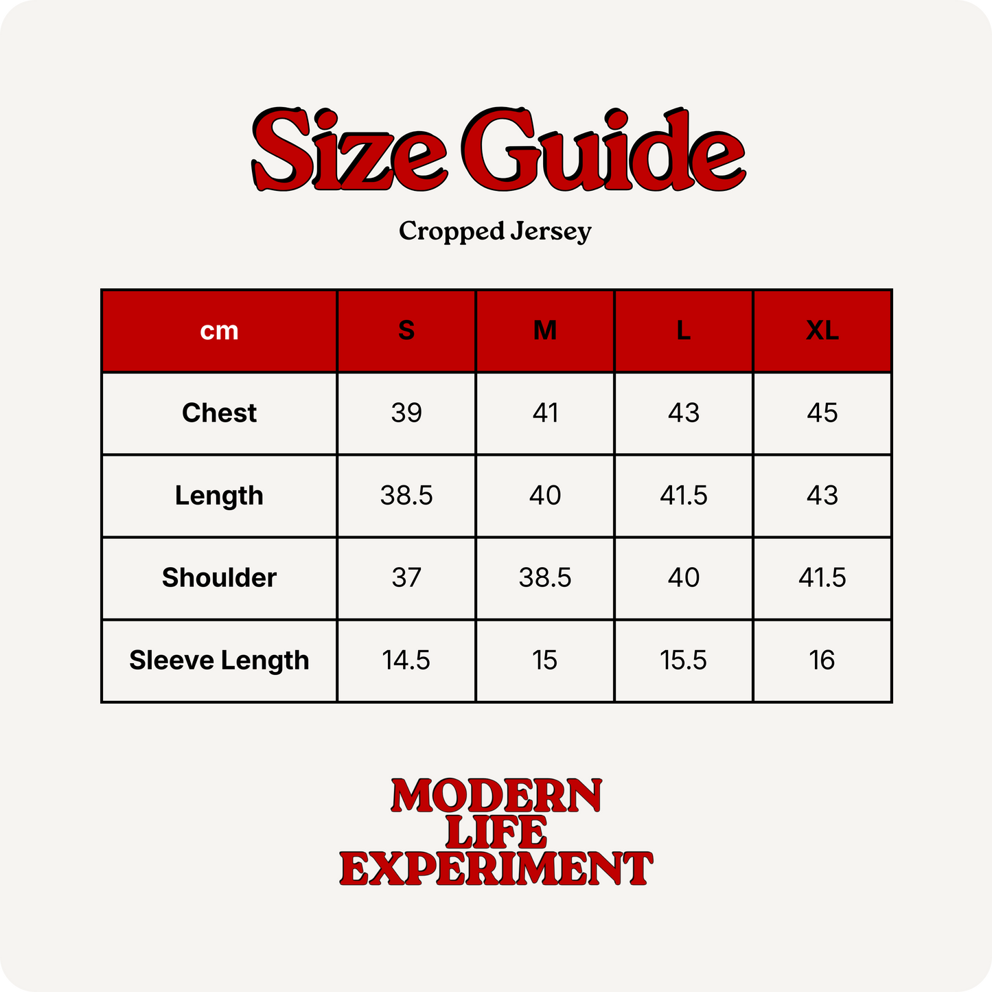 MLE Cropped Jersey - Black