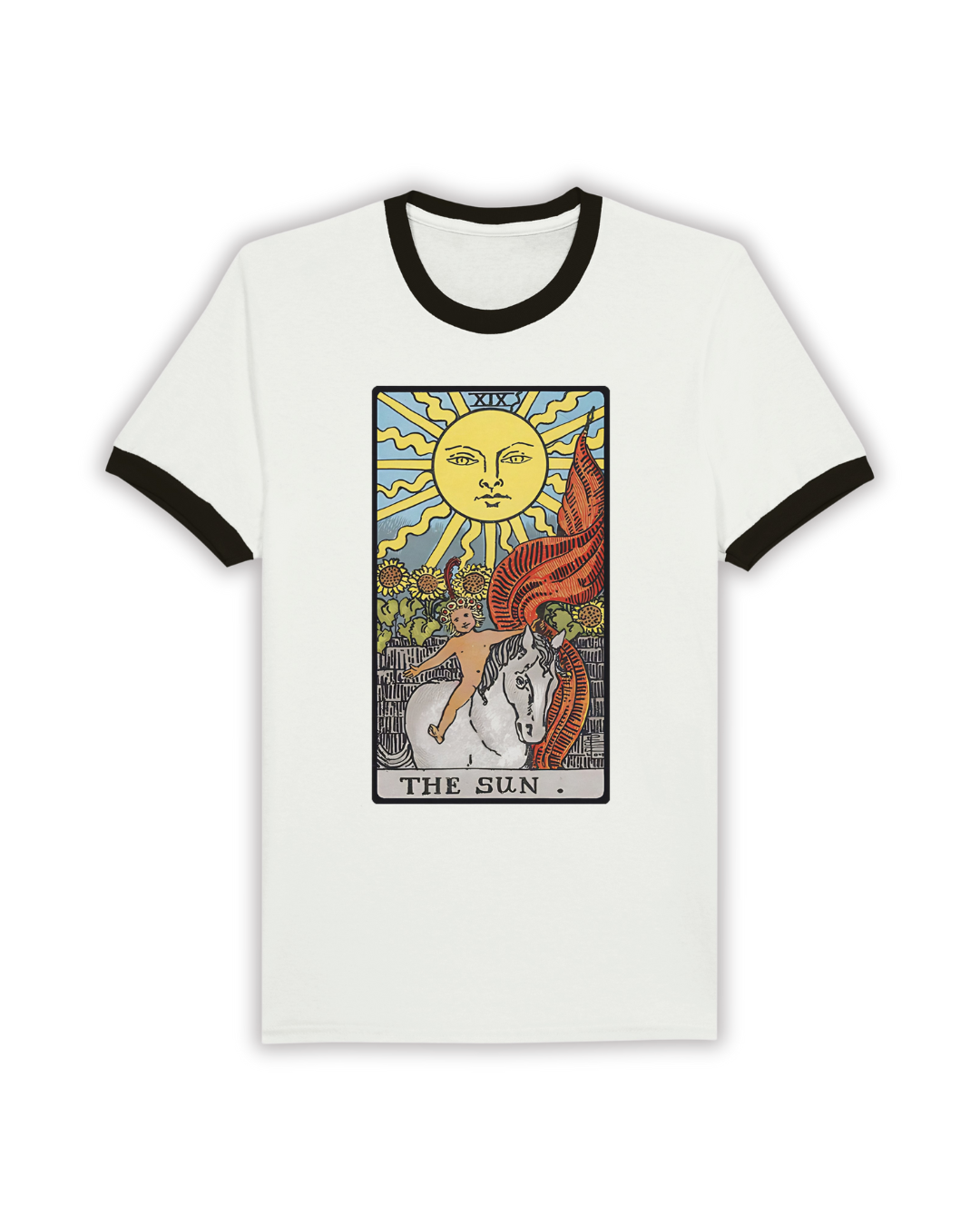 THE SUN Tarot Card Ringer Shirt