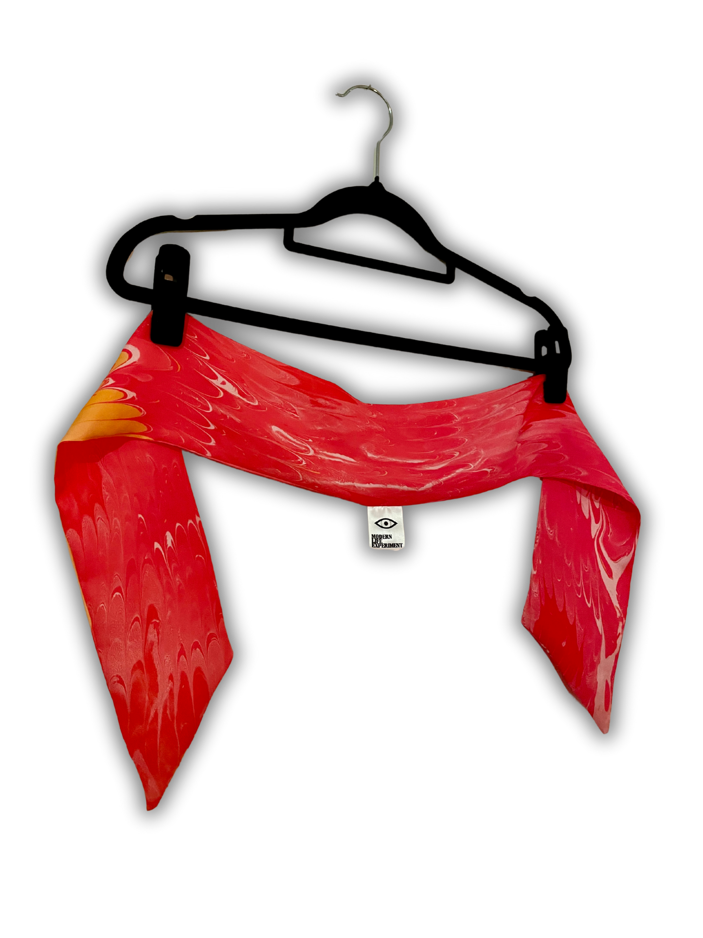 BLUSH Marbled Silk Scarf